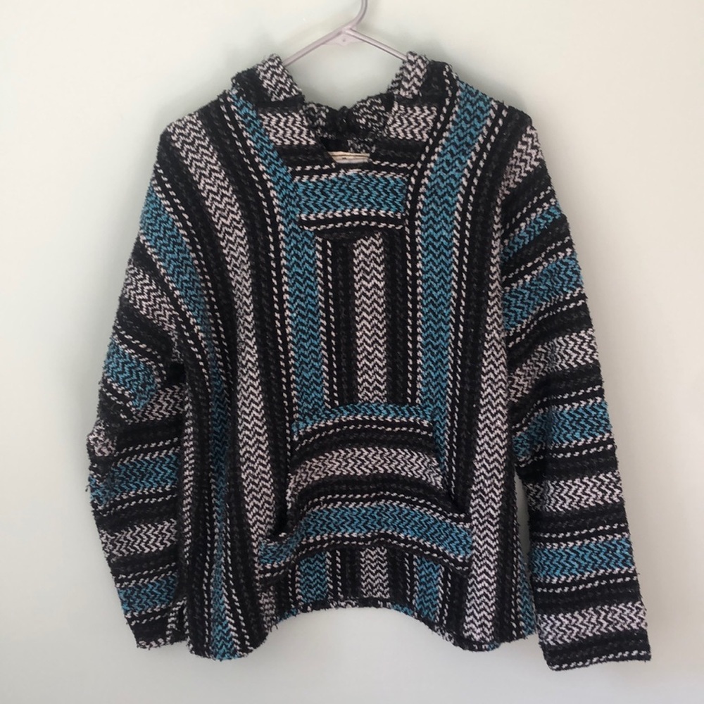 Baja Joe Blue Black Hoodie